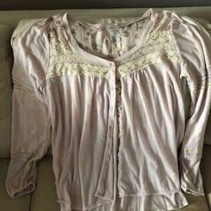 Free people pink top